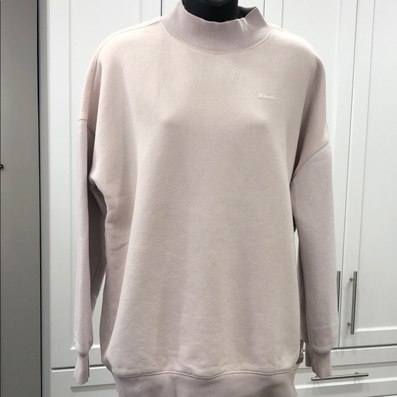 Roots Tops - 🦫Roots Women’s Oversized Sweatshirt – Size Small – Two-Tone Pink